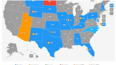 미국 주 정부의 비트코인 보유 움직임
