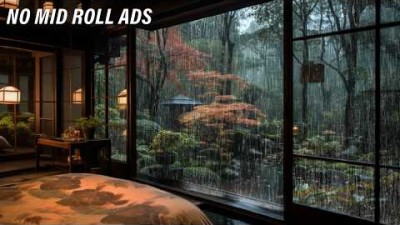 창문닫지 말고 침대에 누워요. 빗소리가 스트레스를 씻어줄거예요